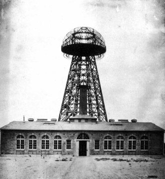 tesla broadcast tower 1904