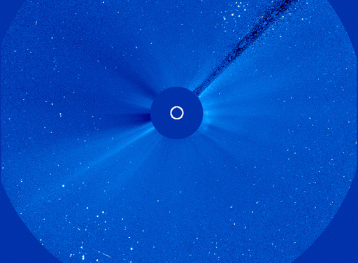 Magnetisch filament losgekomen van de Zon