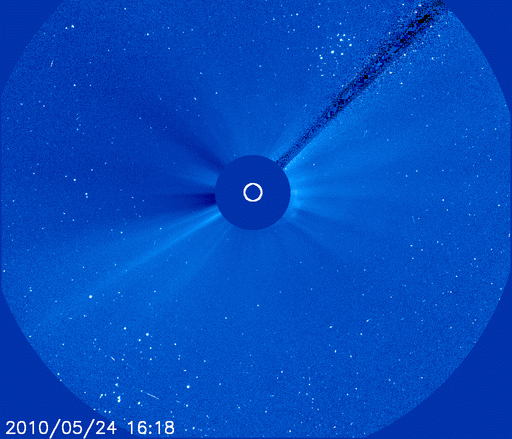 Magnetisch filament losgekomen van de Zon