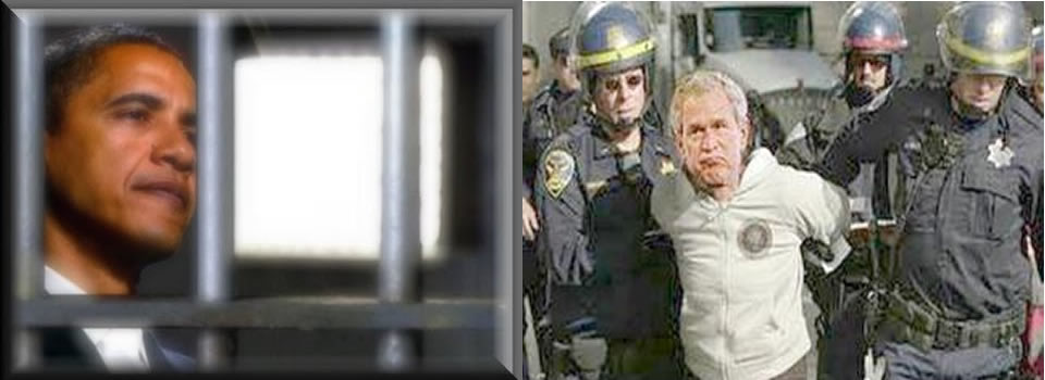 Wereldwijde arrestatiebevelen voor Obama en George W Bush