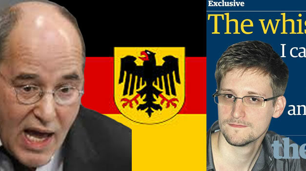 Edward Snowden im Bundestag voorgedragen voor de Nobelprijs voor de Vrede