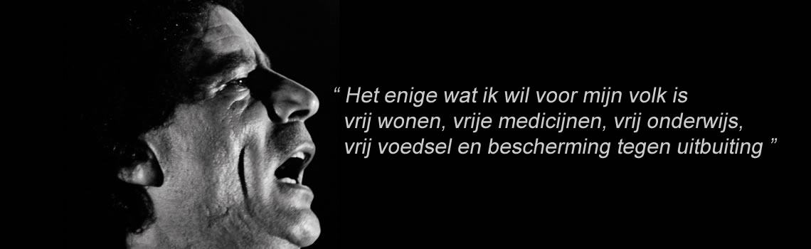 Boodschap van kolonel Mu’ummar Qaddafi